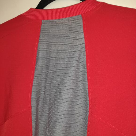 Columbus Clippers New Balance Batting Cage Jacket 1/4 Zip Red Gray Mens XL Ohio - Picture 10 of 16